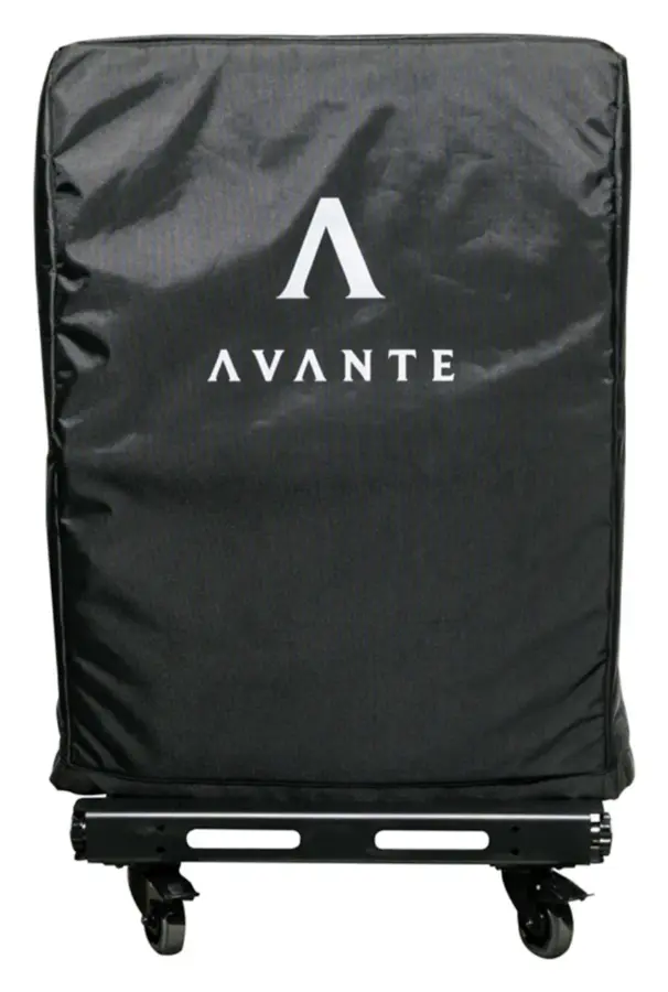 Avante CVR328 protective canvas cover fitted over four ATL328 modules