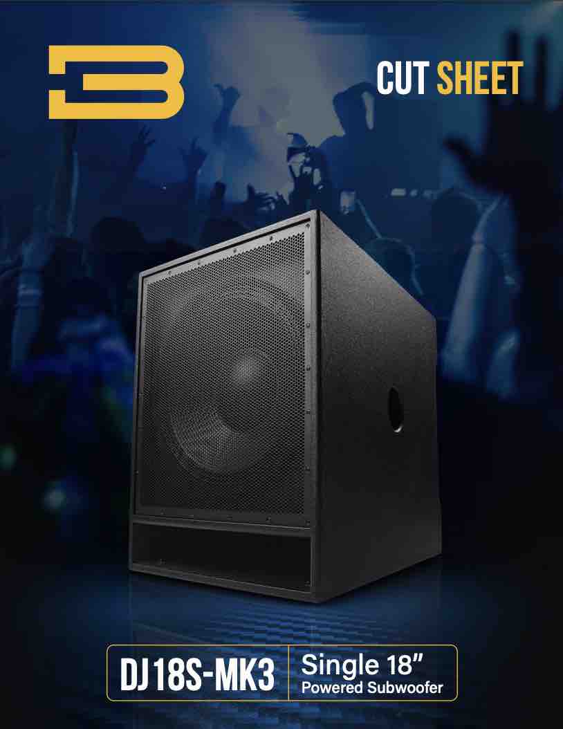 BASSBOSS DJ18s MK3 Technical Sheet PDF