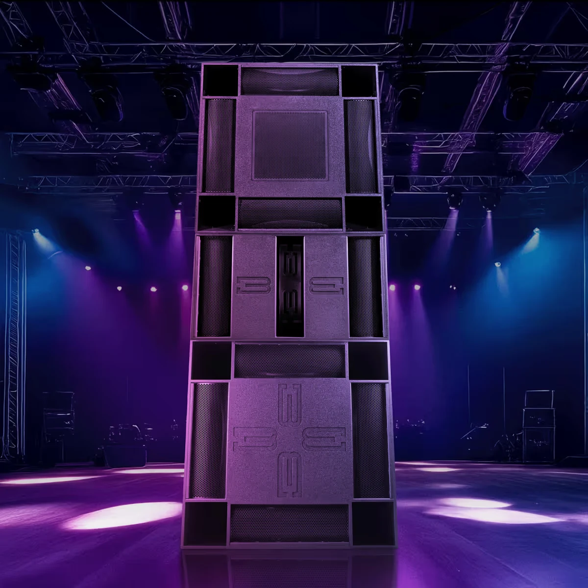 BASSBOSS Stackatoa flagship rig on stage