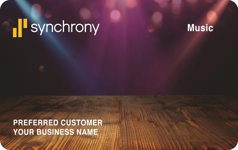 Synchrony Music & Sound Credit Card