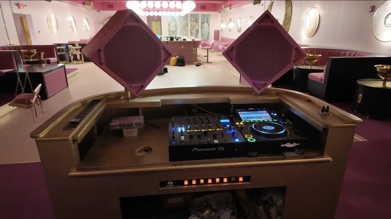 High-end bar custom-finish install 9