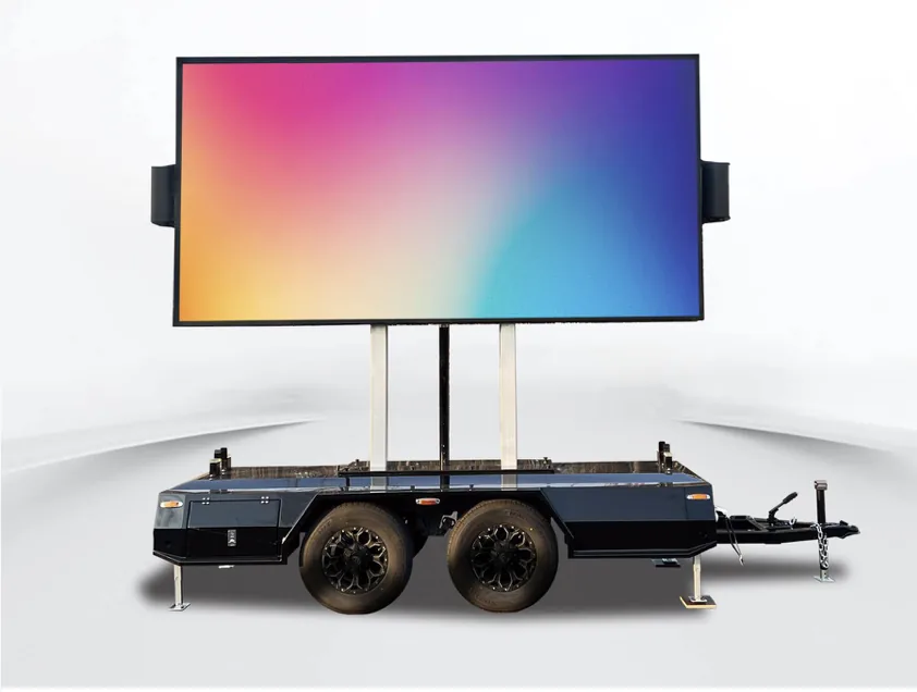 MOBO MB-7D LED screen trailer, Two 12.6' x 6.3' screens